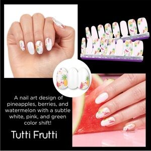 Color Street Tutti Frutti Nail Polish Strips . New in package.